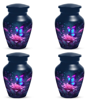 Blue and Pink Butterfly Urn for Human Ashes | Beautiful Butterfly Adult Cremation Urn