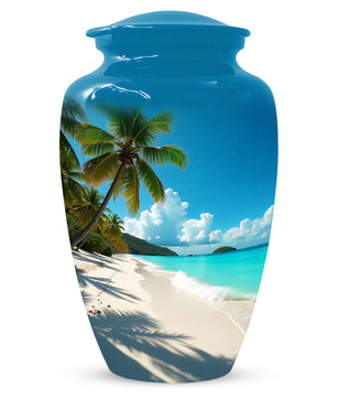 Beach Urn for Mom – Memorial Large Urn for Mom, Beautiful Urns for Women