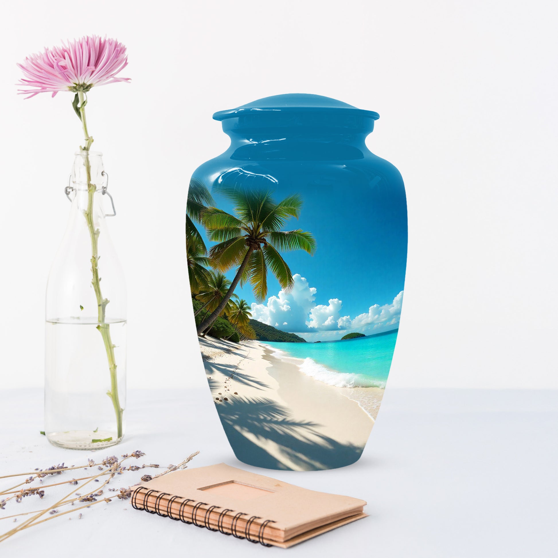 Beach Urn for Mom – Memorial Large Urn for Mom, Beautiful Urns for Women