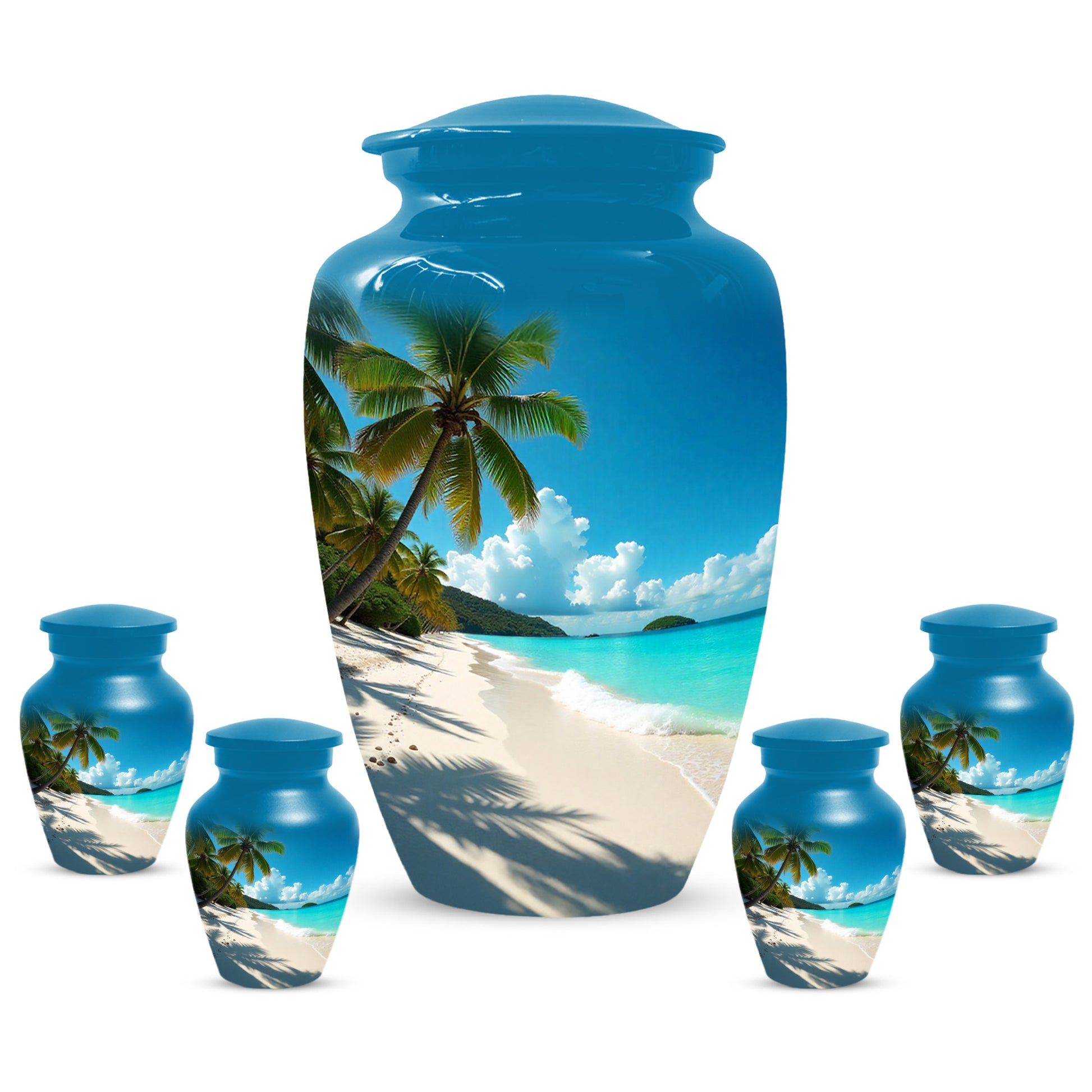 Beach Urn for Mom – Memorial Large Urn for Mom, Beautiful Urns for Women