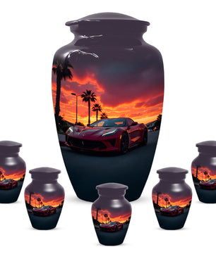 Classic Car Urns for Dad | Personalized Cremation  Large  Urn Adult Male | Custom Urns for Father & Papa