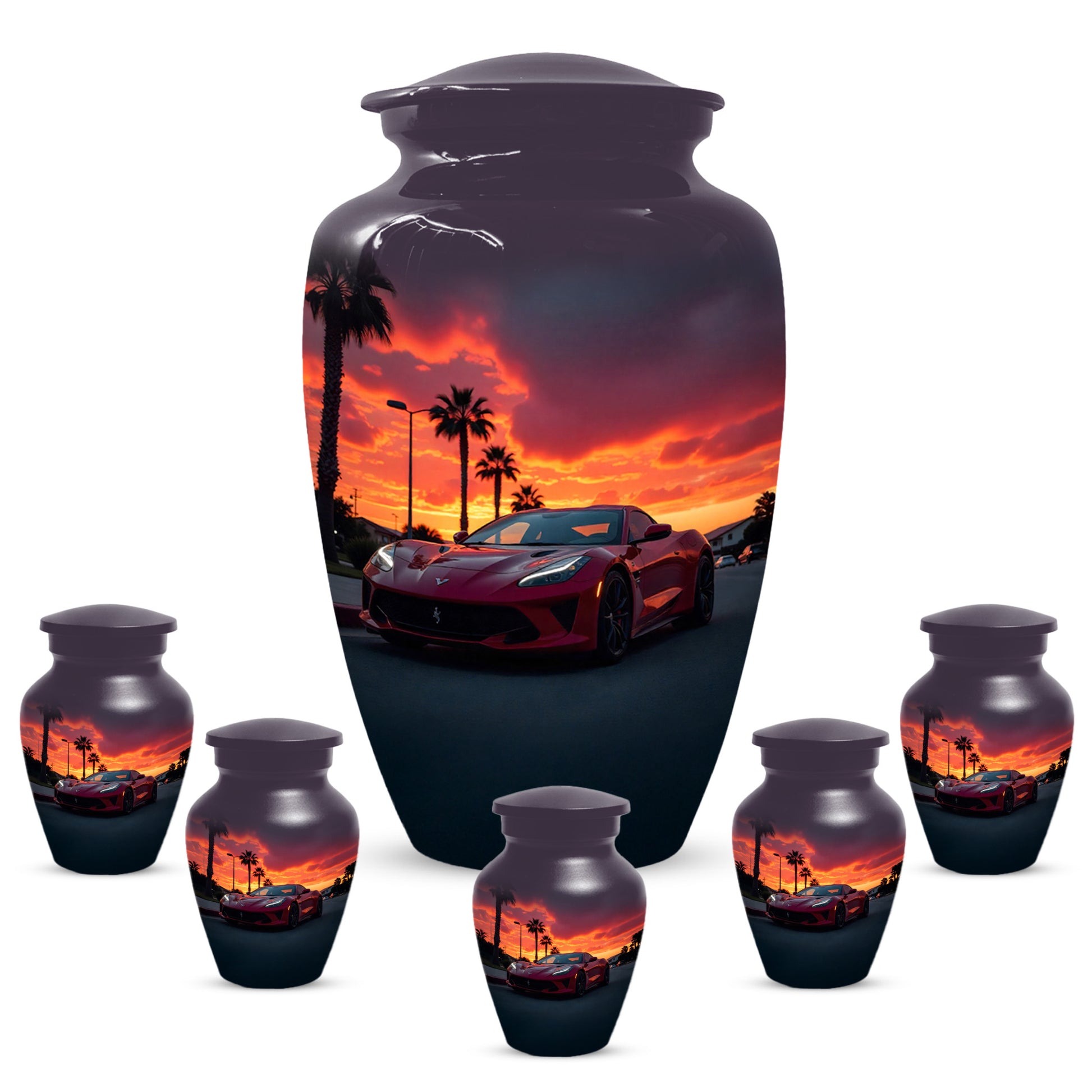 Classic Car Urns for Dad | Personalized Cremation  Large  Urn Adult Male | Custom Urns for Father & Papa