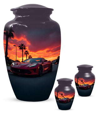 Classic Car Urns for Dad | Personalized Cremation  Large  Urn Adult Male | Custom Urns for Father & Papa