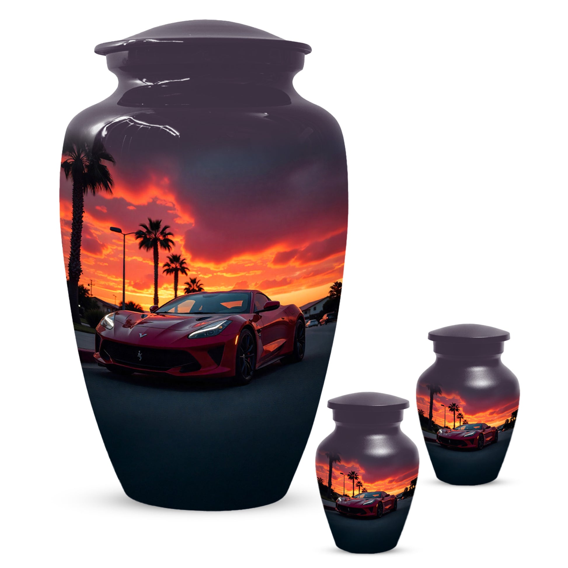 Classic Car Urns for Dad | Personalized Cremation  Large  Urn Adult Male | Custom Urns for Father & Papa