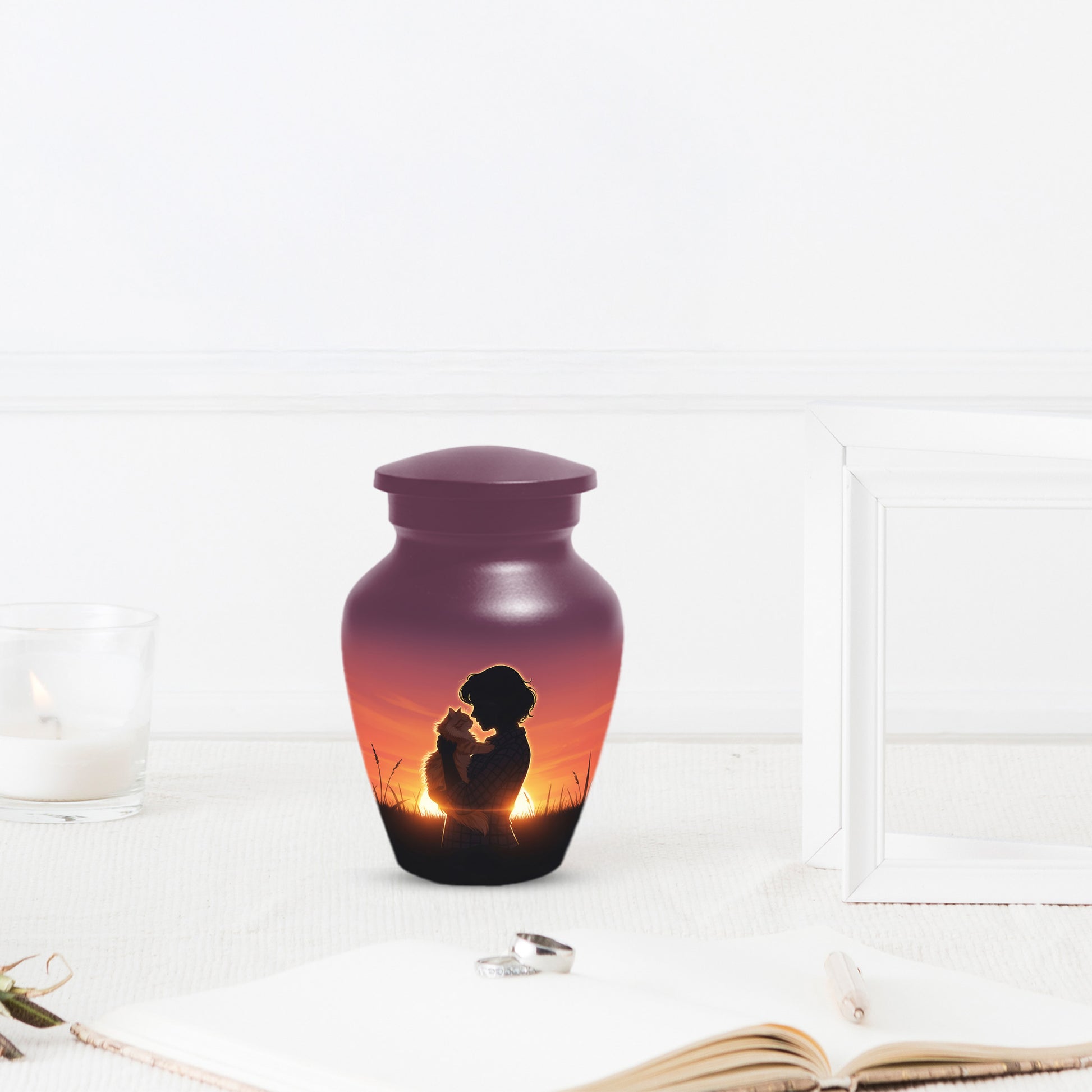 Cat Urn for Mom & Women | Beautiful Cat Cremation Urn for Female Ashes