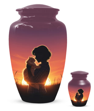 Cat Urn for Mom & Women | Beautiful Cat Cremation Urn for Female Ashes