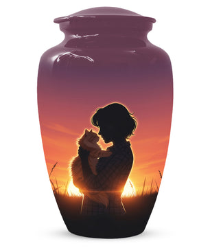Cat Urn for Mom & Women | Beautiful Cat Cremation Urn for Female Ashes
