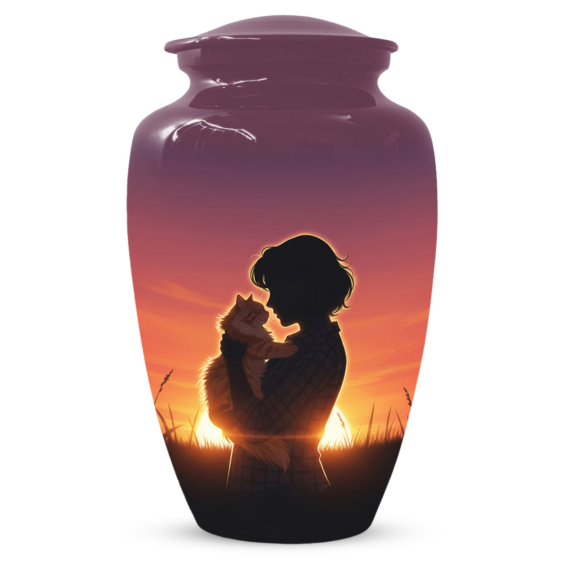 Cat Urn for Mom & Women | Beautiful Cat Cremation Urn for Female Ashes