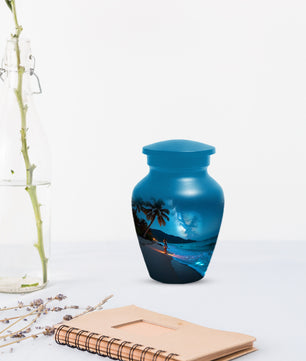 Tropical Beach Urn for Mom – Personalized Urn for Mom| Beautiful Cremation Urns for Women
