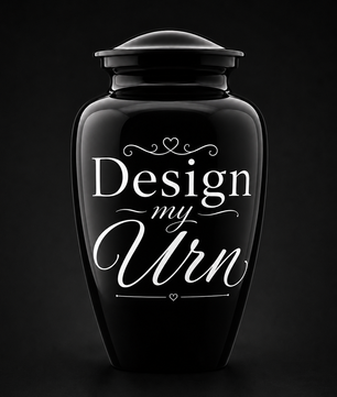 Personalized Photo Urn For Ashes, Custom Text Cremation Urn, Create One of Kind Memorial Urn