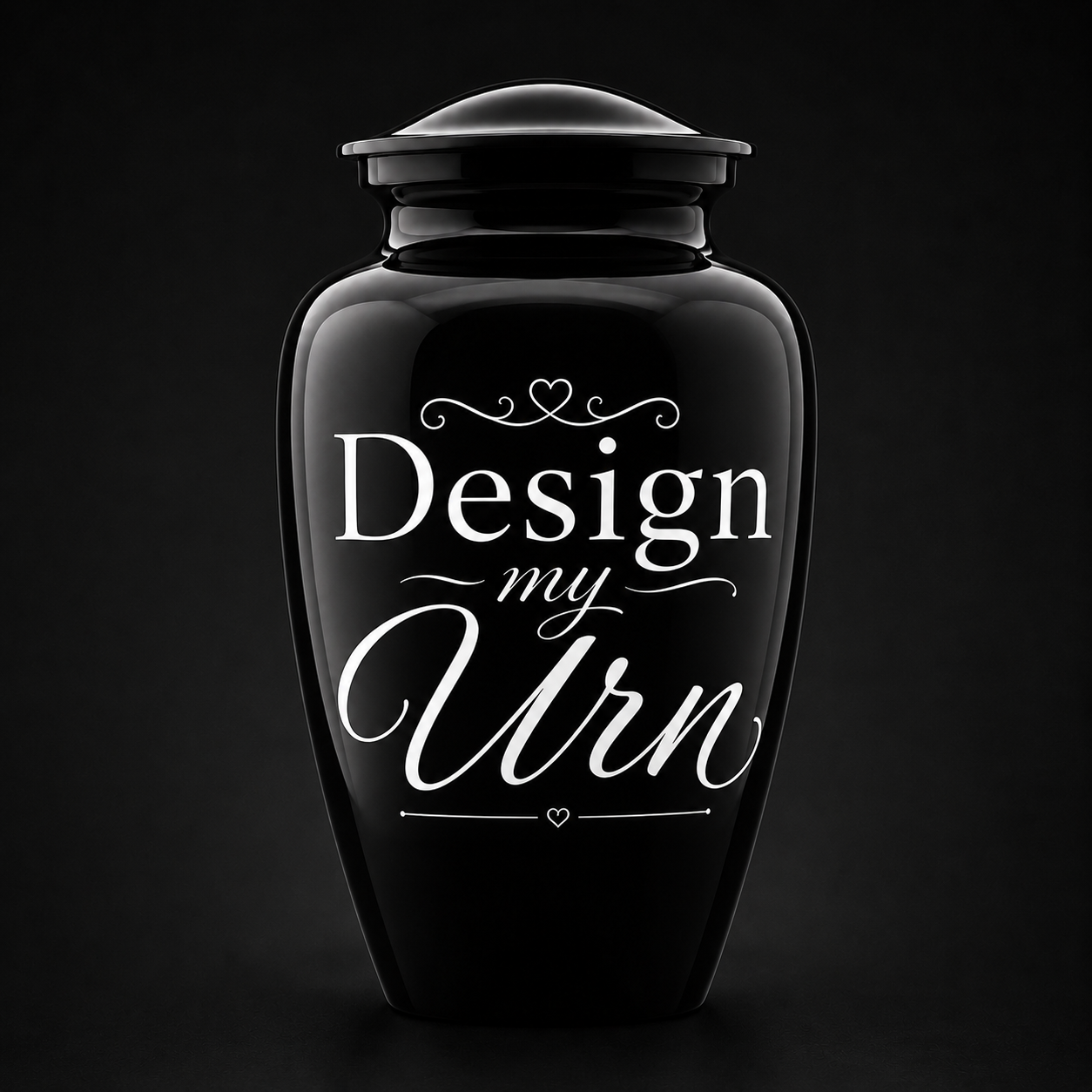 Personalized Photo Urn For Ashes, Custom Text Cremation Urn, Create One of Kind Memorial Urn