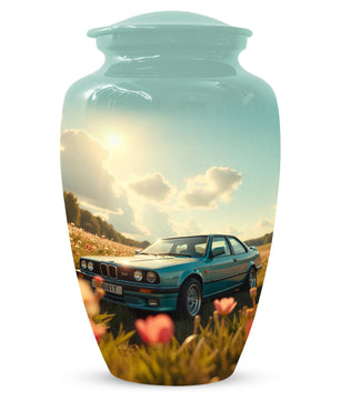 Classic Car Keepsake Urn for Dad | Small Car Memorial Urn for Male Ashes