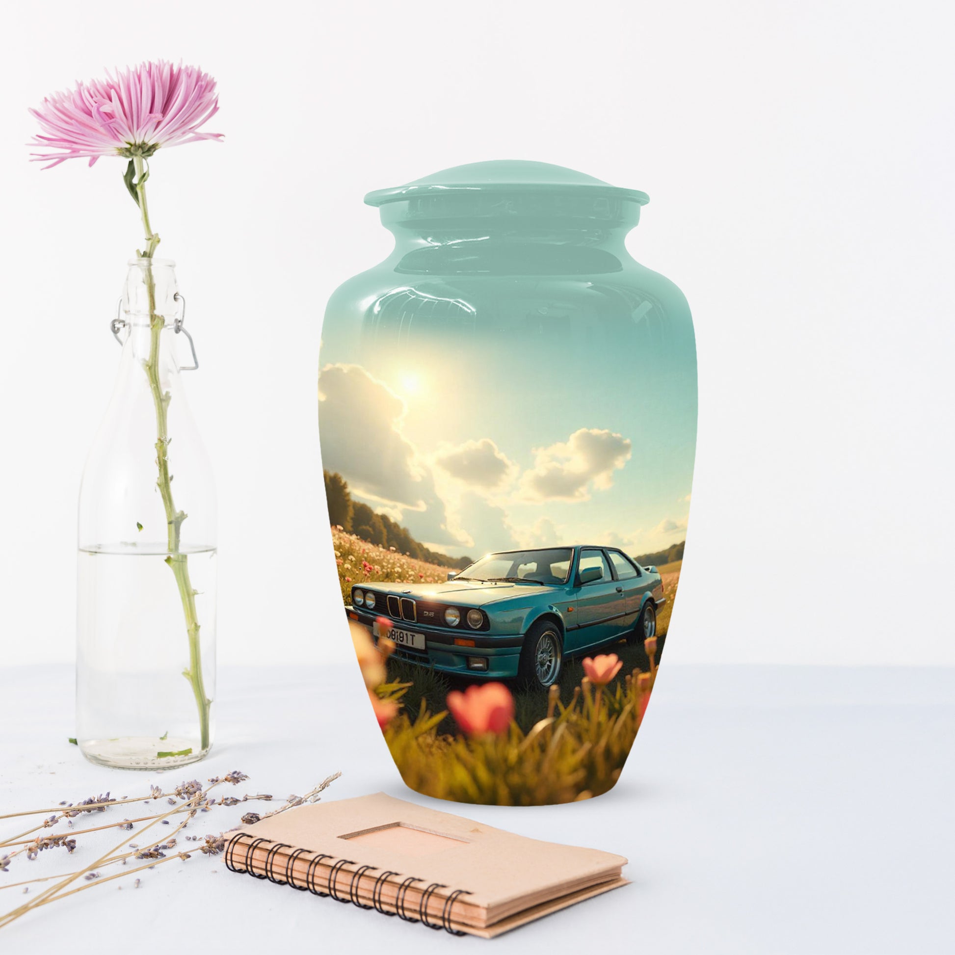 Classic Car Keepsake Urn for Dad | Small Car Memorial Urn for Male Ashes