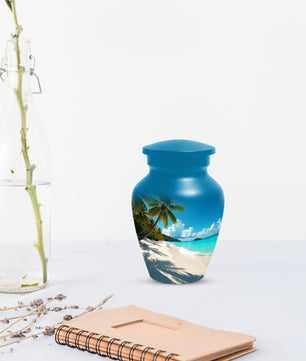 Beach Urn for Mom – Memorial Large Urn for Mom, Beautiful Urns for Women
