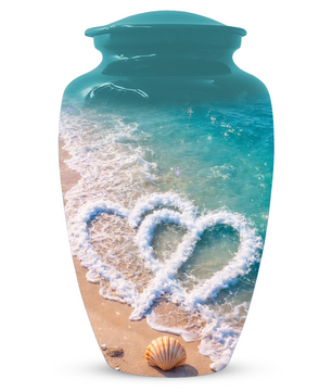 Beach Cremation Urn for Ashes | Personalized Ocean Memorial Urn for Mom