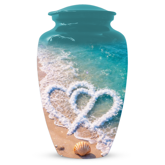 Beach Cremation Urn for Ashes | Personalized Ocean Memorial Urn for Mom