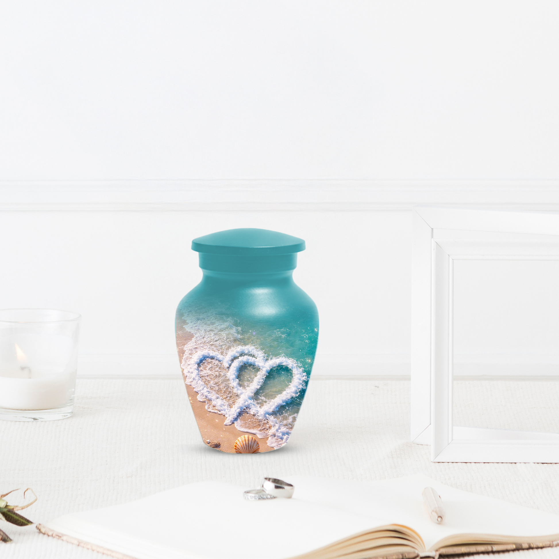 Beach Cremation Urn for Ashes | Personalized Ocean Memorial Urn for Mom