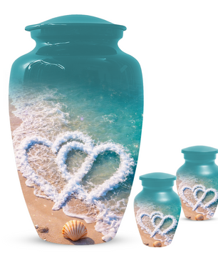 Beach Cremation Urn for Ashes | Personalized Ocean Memorial Urn for Mom