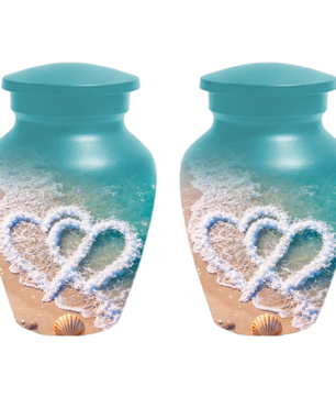 Beach Cremation Urn for Ashes | Personalized Ocean Memorial Urn for Mom