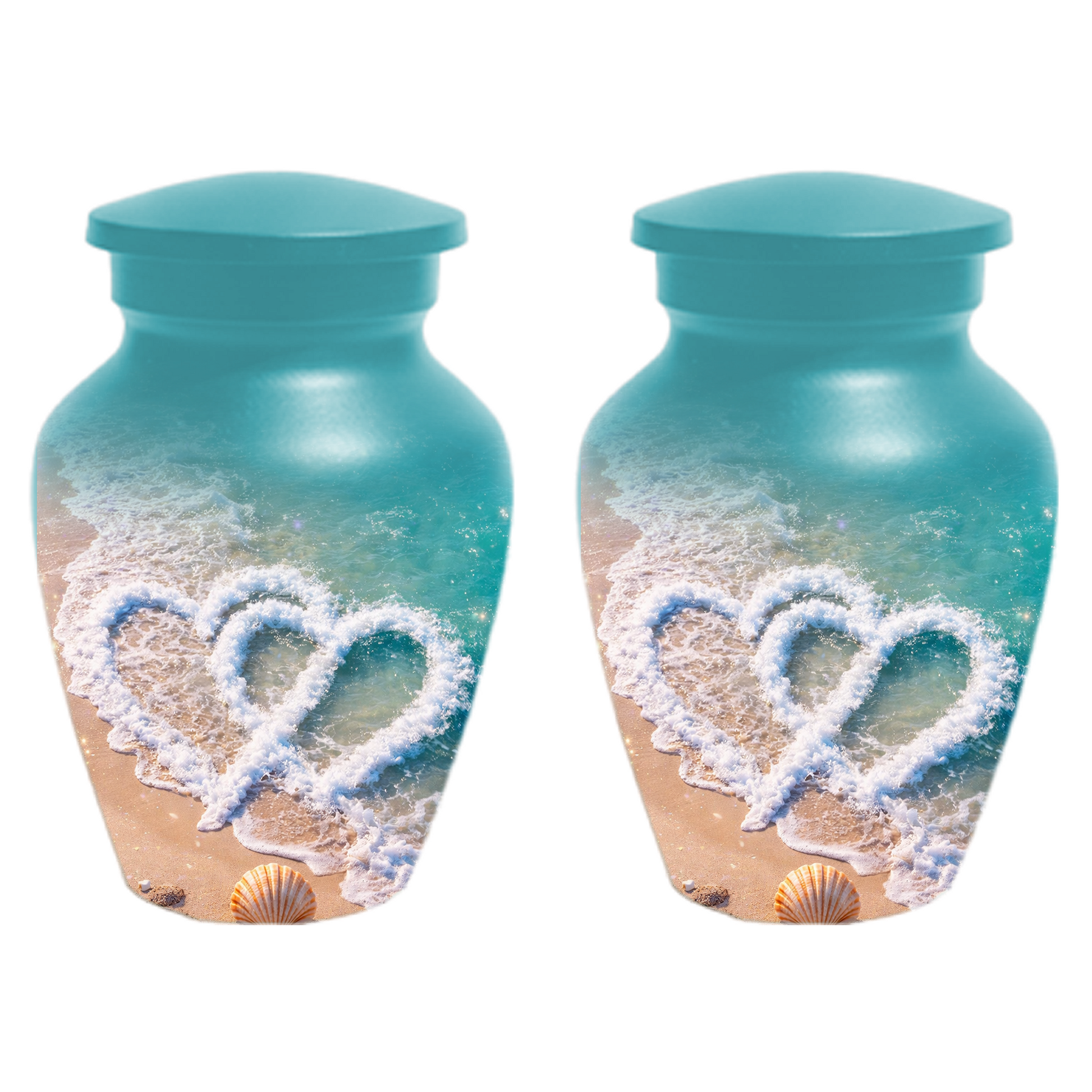 Beach Cremation Urn for Ashes | Personalized Ocean Memorial Urn for Mom