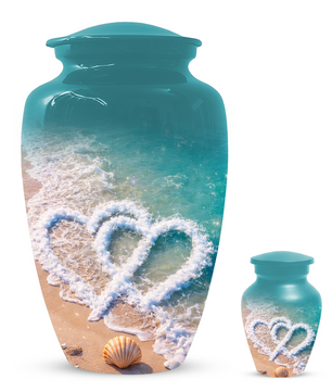 Beach Cremation Urn for Ashes | Personalized Ocean Memorial Urn for Mom