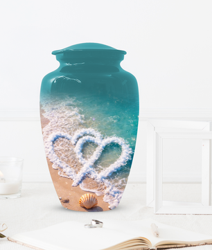 Beach Cremation Urn for Ashes | Personalized Ocean Memorial Urn for Mom