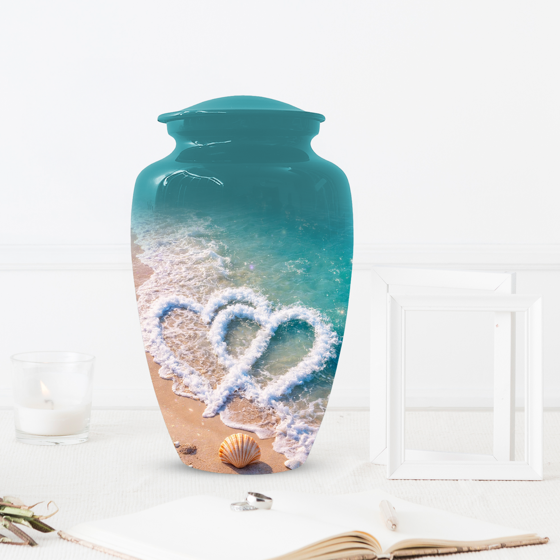 Beach Cremation Urn for Ashes | Personalized Ocean Memorial Urn for Mom