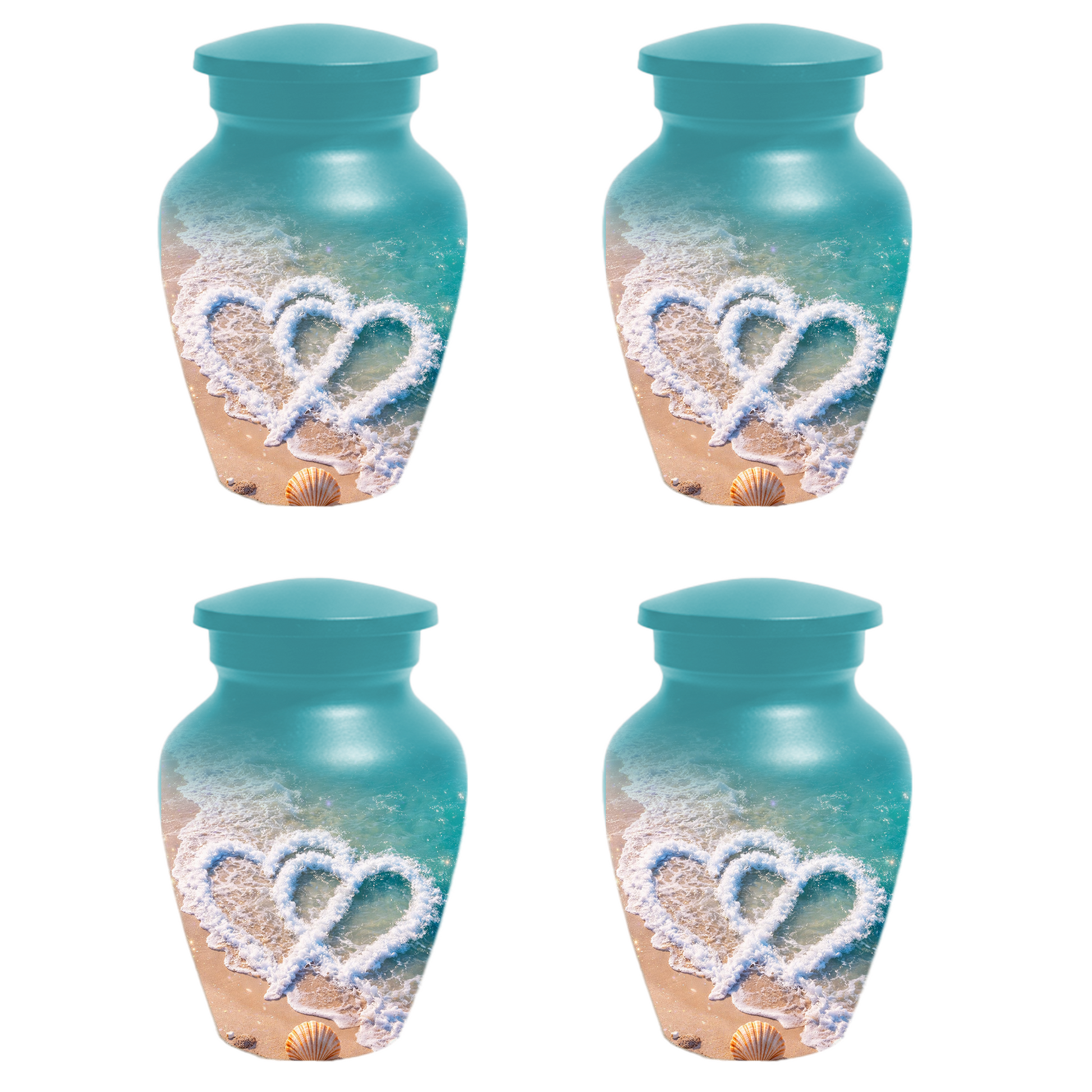 Beach Cremation Urn for Ashes | Personalized Ocean Memorial Urn for Mom