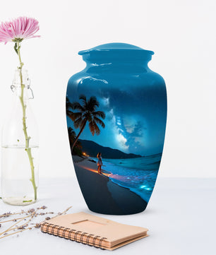 Tropical Beach Urn for Mom – Personalized Urn for Mom| Beautiful Cremation Urns for Women