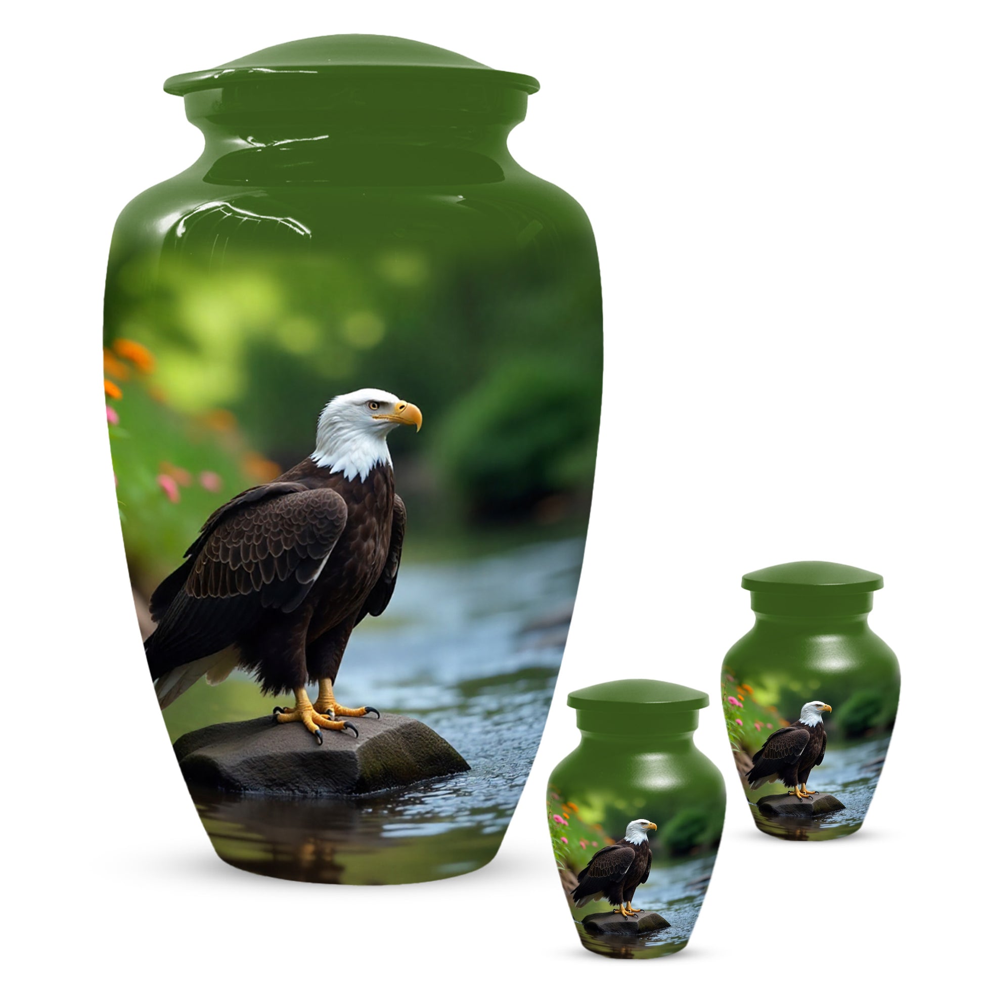 Eagle Urn for Human Ashes | Majestic Eagle Adult Cremation Urn | Memorial Funeral Urn