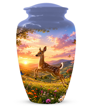 Deer Cremation Urn for Ashes -  Personalized Wildlife Memorial for Mom