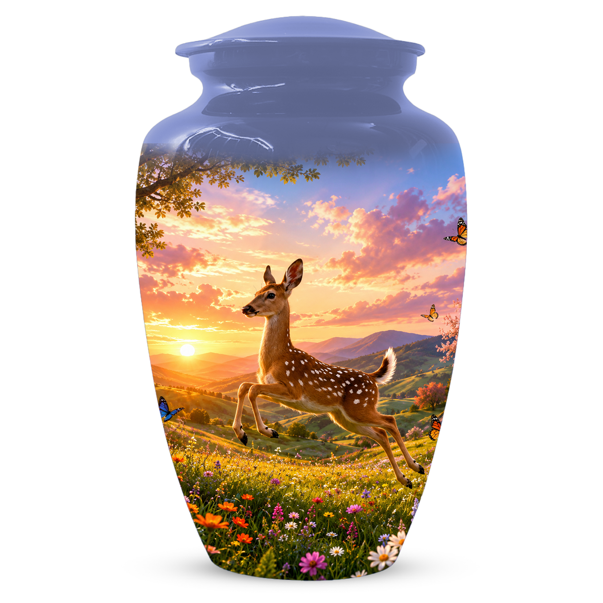 Deer Cremation Urn for Ashes -  Personalized Wildlife Memorial for Mom