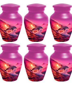 Ocean Dolphin Memorial  Urn for Ashes - Beach Cremation Keepsake  Urns for Mom