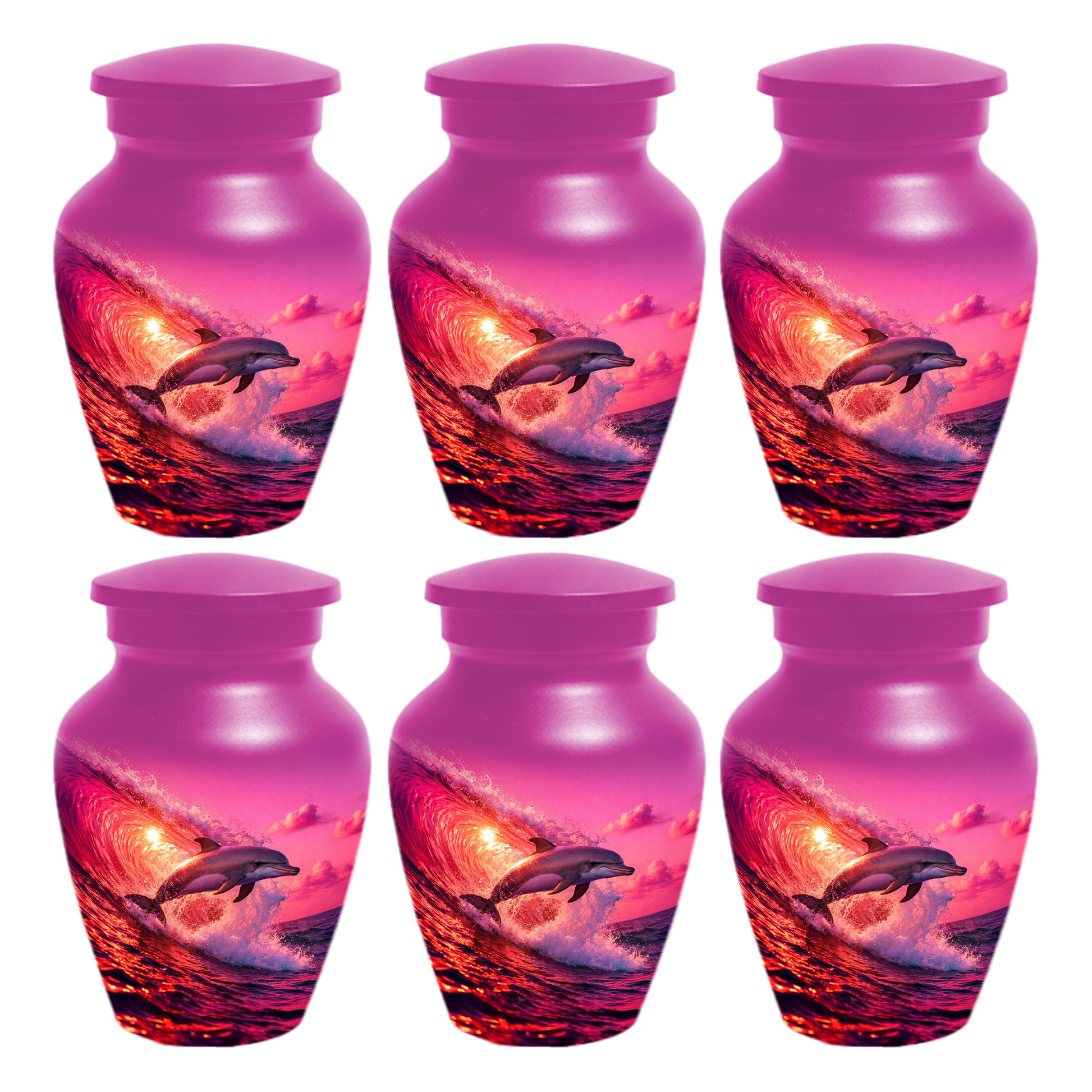 Ocean Dolphin Memorial  Urn for Ashes - Beach Cremation Keepsake  Urns for Mom