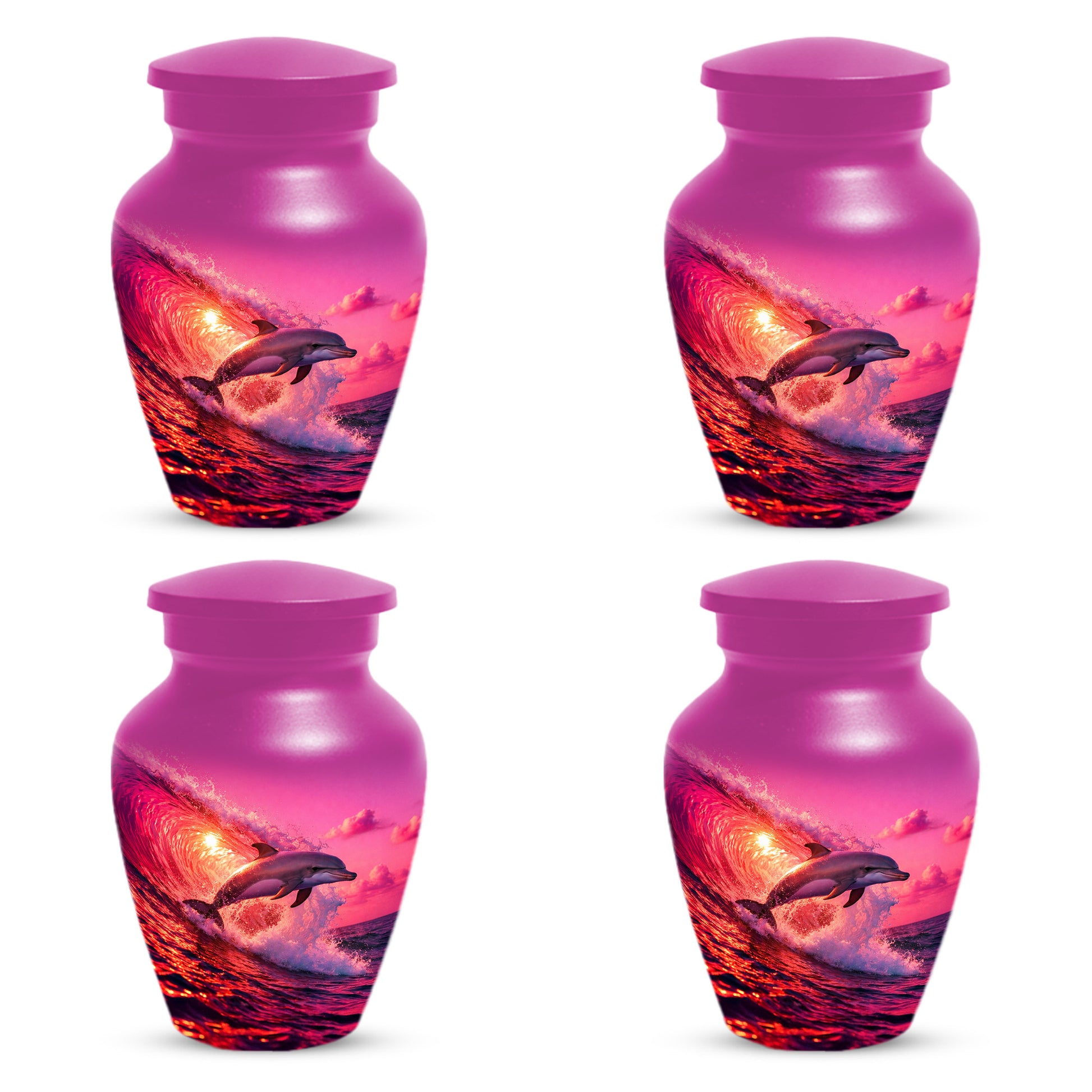 Ocean Dolphin Memorial  Urn for Ashes - Beach Cremation Keepsake  Urns for Mom