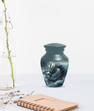 Dragon Urn for Human Ashes | Adult Cremation Urn for Dad | Japanese Dragon Funeral Urn