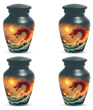 Sea Dragon Urn for Human Ashes | Adult Cremation Urn | Ocean Dragon Memorial Funeral Urn