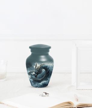 Dragon Urn for Human Ashes | Adult Cremation Urn for Dad | Japanese Dragon Funeral Urn