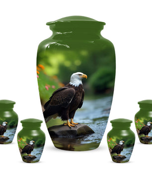 Eagle Urn for Human Ashes | Majestic Eagle Adult Cremation Urn | Memorial Funeral Urn