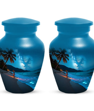 Tropical Beach Urn for Mom – Personalized Urn for Mom| Beautiful Cremation Urns for Women