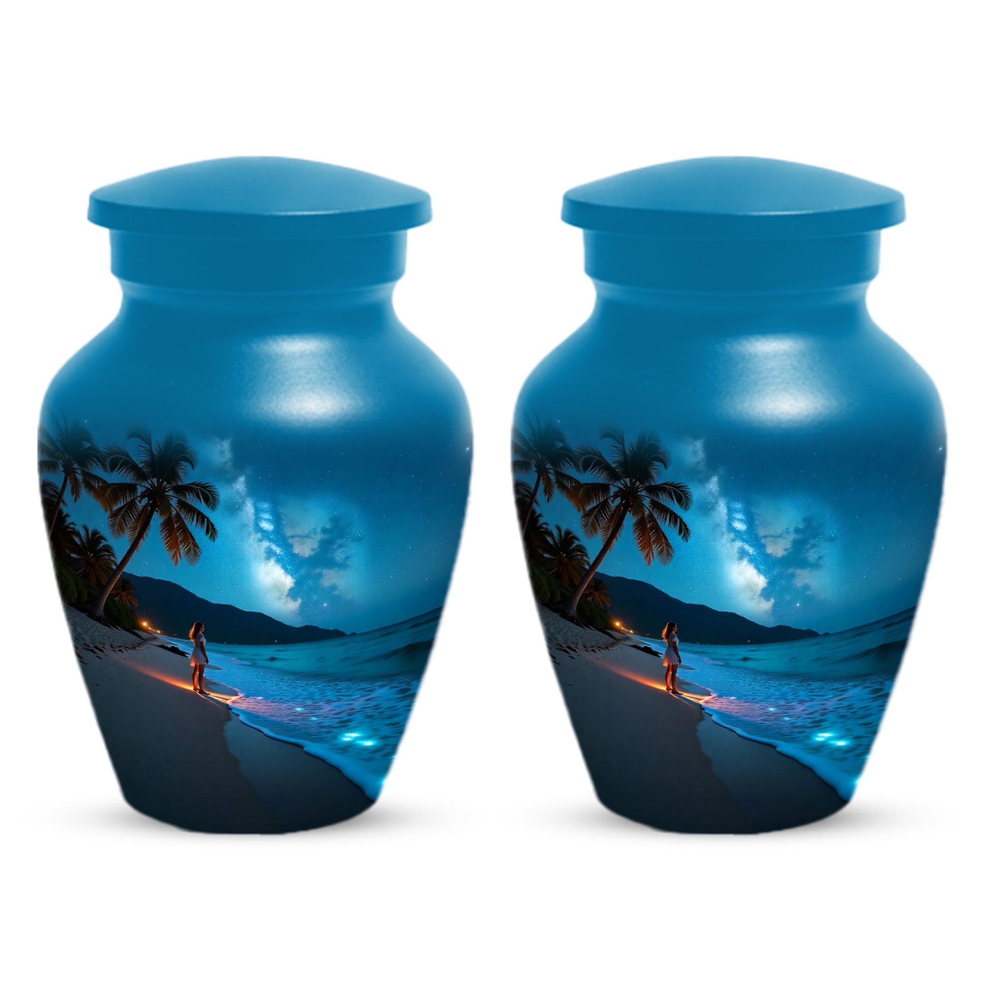 Tropical Beach Urn for Mom – Personalized Urn for Mom| Beautiful Cremation Urns for Women