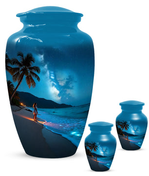 Tropical Beach Urn for Mom – Personalized Urn for Mom| Beautiful Cremation Urns for Women