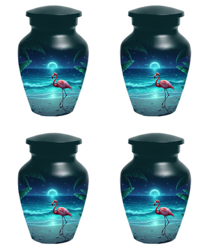 Flamingo Urn for Ashes, Custom Beach Cremation Urn For Ashes