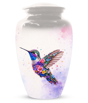 Personalized Hummingbird Cremation Urn for Human Ashes
