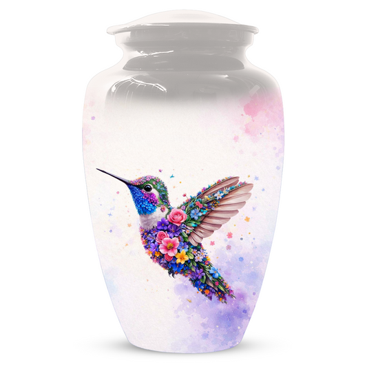 Personalized Hummingbird Cremation Urn for Human Ashes