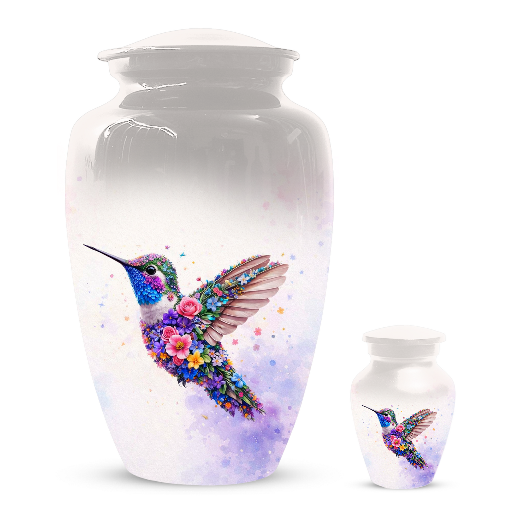 Personalized Hummingbird Cremation Urn for Human Ashes