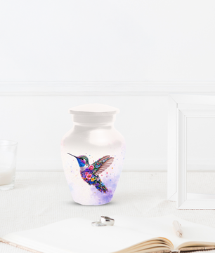Personalized Hummingbird Cremation Urn for Human Ashes