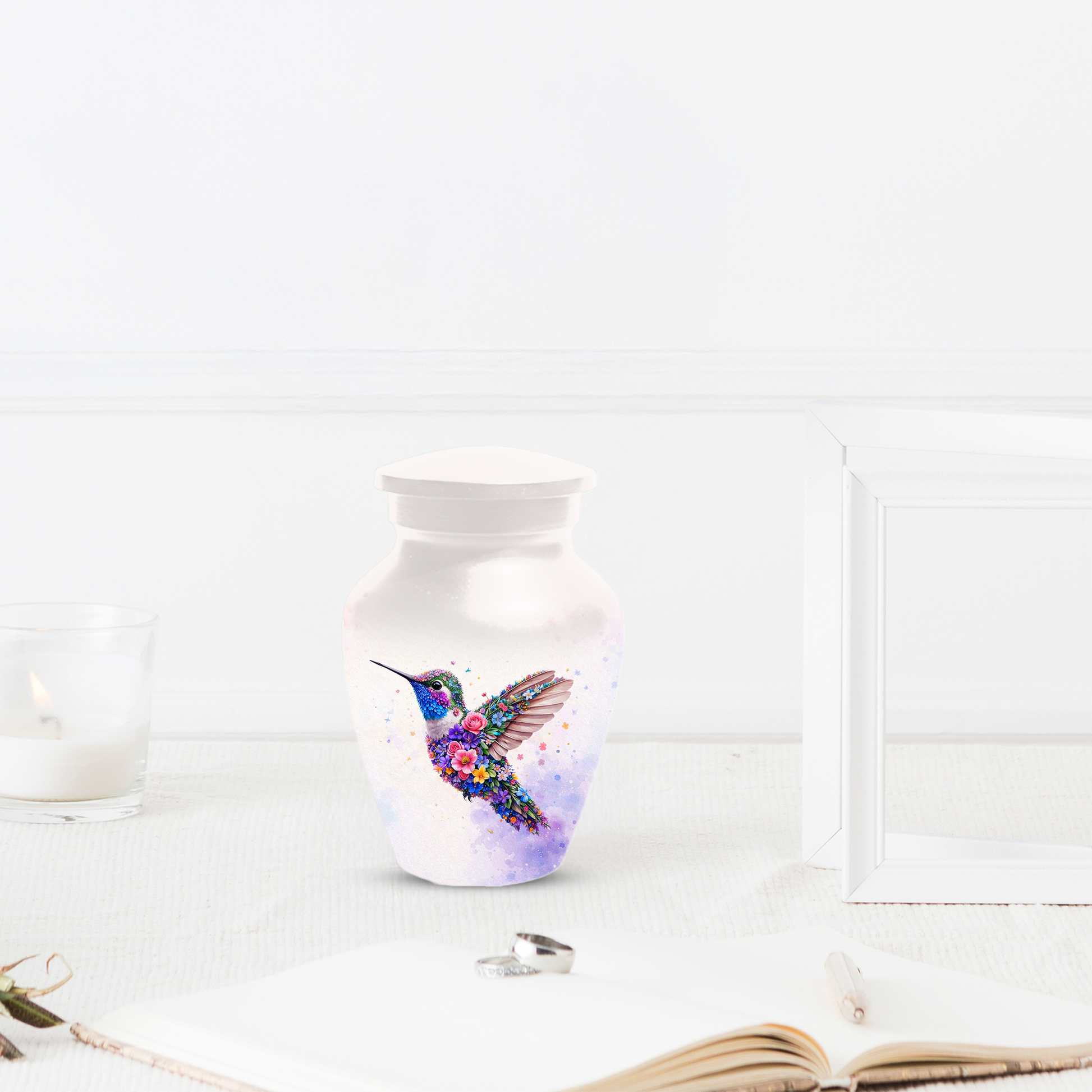 Personalized Hummingbird Cremation Urn for Human Ashes