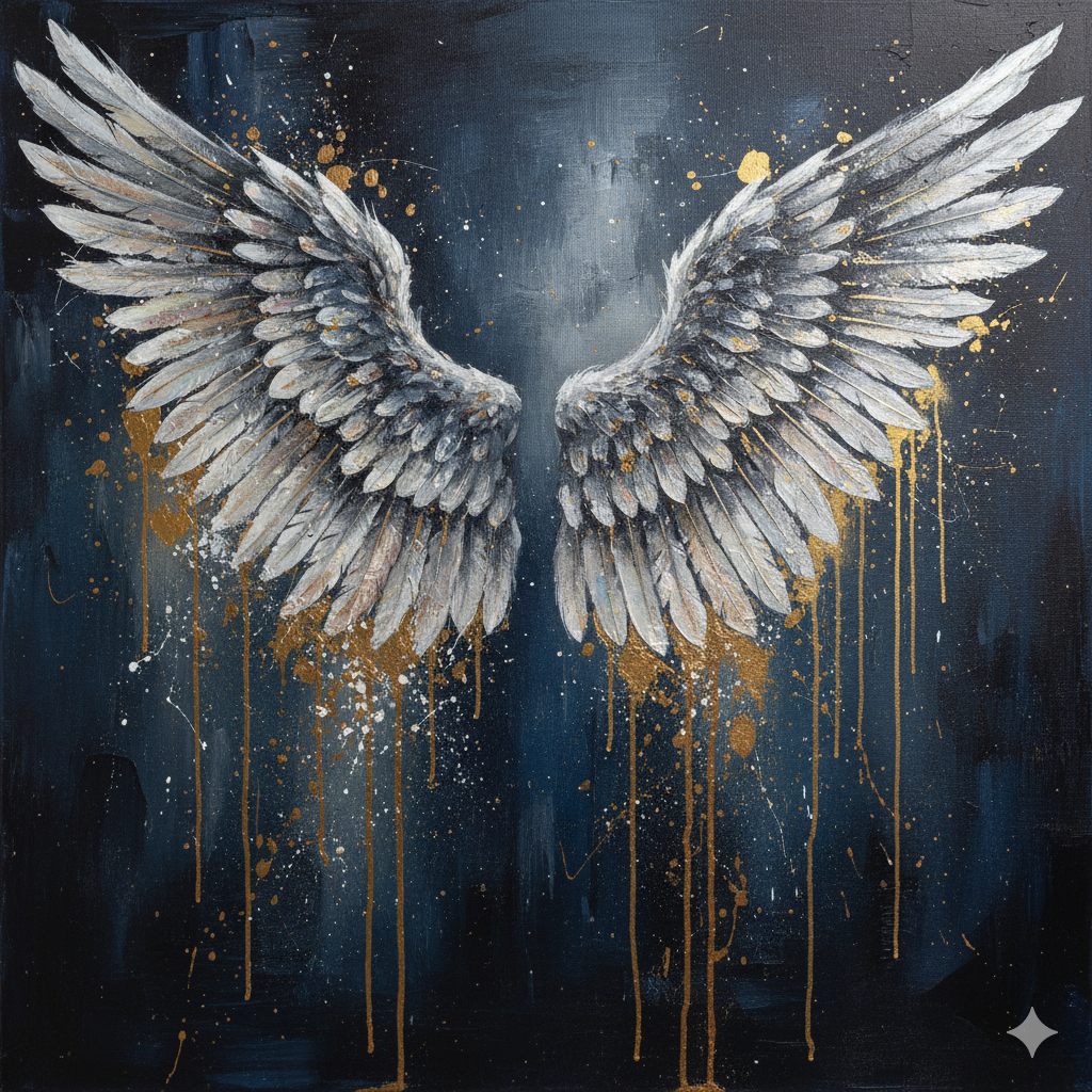 Gold Angel Wing Urn for Adult Ashes | Elegant Adult Cremation Urn & Memorial