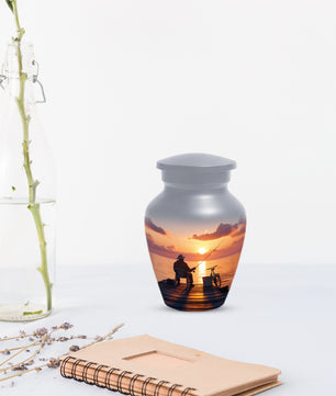 Fishing Cremation Urn for Human Ashes | Adult Fishing Memorial Urn
